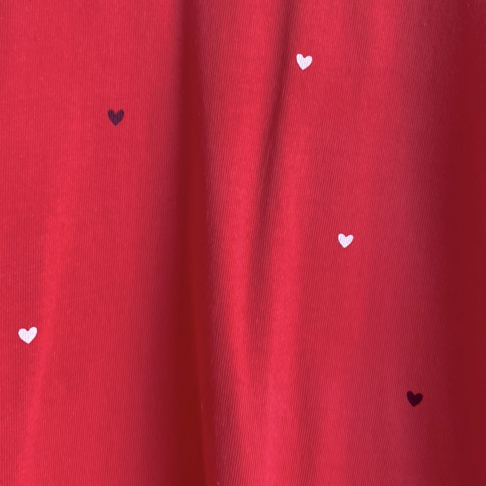 Sundry Red Hearts Raglan Valentine Sweatshirt - Picture 4 of 5